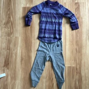 Polarn O. Pyret Merino Wool Baselayers Sz 6-12 Months